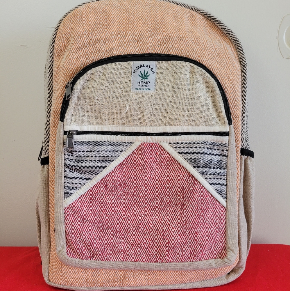 MOVING SALE FINAL PRICE Handmade Hemp & Cotton Patchwork Back…